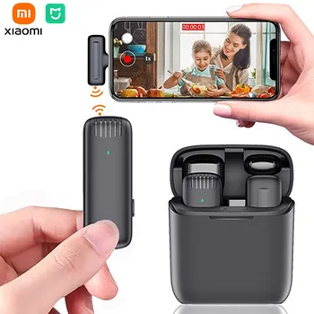 Xiaomi Mijia Draadloze Microfoon Mini Draagbare Audio-Video-Opname Mic IPhone, Android Live-Uitzending Gaming Studio Microfoon