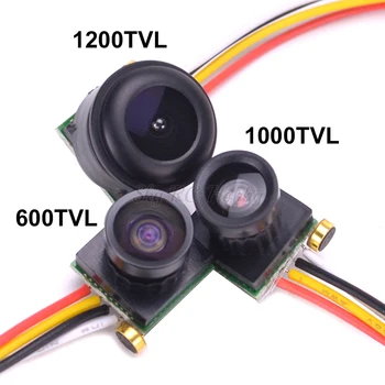 1PCS Micro 600TVL 170 Graden 1,8 mm / 1000TVL 90 Graad / 1200TVL 120 Graden Kleur Video FPV Mini-Camera met Audio PAL Voor Drone