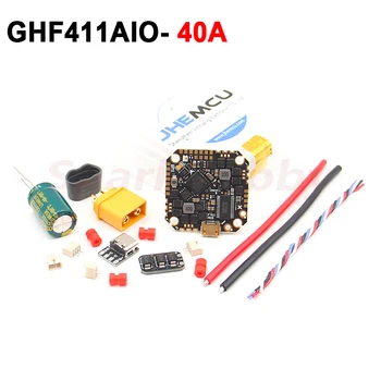 JHEMCU GHF411AIO ICM 42688P F4 AIO Flight Controller 4 in1 40A BLheli_S 2-6S Lipo Brushless ESC Voor Tandenstoker Drone FPV Racing