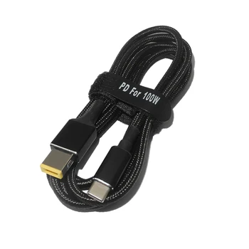100W Type C USB-C PD Snel Opladen Kabel, Netsnoer DC Power Adapter Converter voor Lenovo Thinkpad 20V 2.25 EEN 3.25 EEN 4.5 EEN Lader
