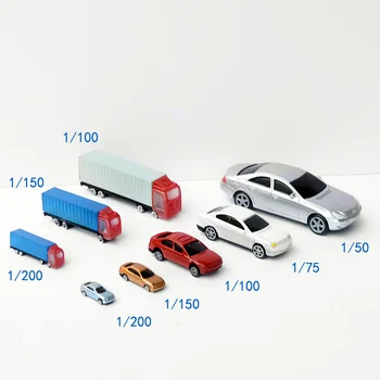 1/50-200 Schaal Mini Auto-Truck Model Voor Sence Poppenhuis Spelen Speelgoed