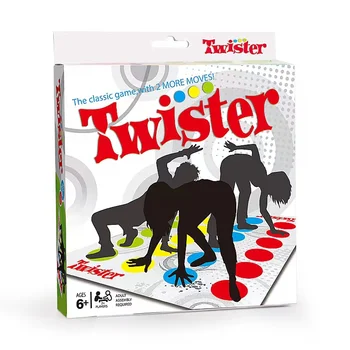 Twister Spel Multiplayer Party Games Gegooid en Grotere Mat Meer Gekleurde Vlekken Gezin, Kinderen, Party Game Compatibel met Alexa