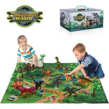 TEMI Dinosaurus Speelgoed Jurassic Dino Dieren Jungle Set Minifiguur Dinosaurus Opgravingen Kinderen Educatieve spelletjes voor Jongens Kinderen Cadeau