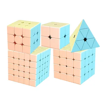MoYu 2x2 3x3 4x4 5x5 Piramide MeiLong Macaron Magic Speed Kubus MeiLong Macaron Magic Cube Souptoys speelgoed voor jong Magico Puzzel