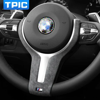 TPIC Alcantara Stuurwiel Bekleding Cover Sticker Voor BMW F30 F32-F34 F36 F20 F21 F22 F06 F10 F15 F16 M Sport Auto Accessoires