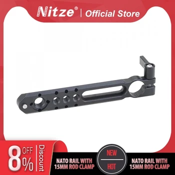 Nitze N49-pc5 deze zet paste fischer-Rail met 15mm Één Hengel Klem aan de NAVO-Rail Montage Plaat 5