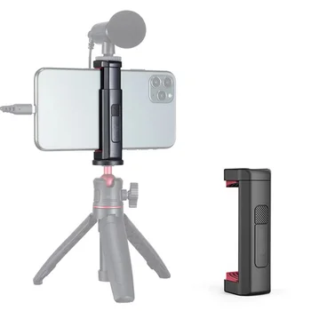 Universele Telefoon Statief Houder Klem Clip met Koud Shoe Mount 1/4in Schroef voor Microfoon-LED Video Licht Vlog Accessoires