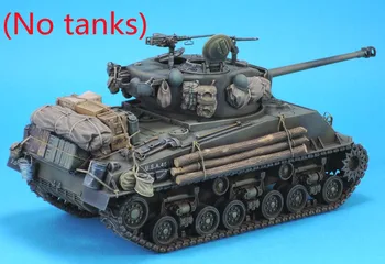 Schaal 1:35 spuitgieten van Hars Gemaakt Van Hars Verpakt Tank Accessoires Onderdelen Scène Lay-out Resin Speelgoed Model Gratis Verzending