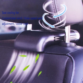 Universele Auto Haak Auto achterbank Hoofdsteun USB-Ventilator Met Schakelaar luchtkoeling Ventilator voor Auto Truck SUV Boot