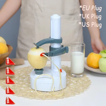 Automatische Fruit Groente Aardappel Dunschiller Elektrische Groente-Fruit-Tool Multi-functionele Peeling Cutter Keuken Gadget Accessoires