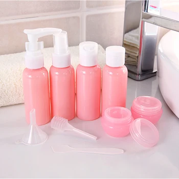 Hervulbare Reizen Flessen Set Pakket Cosmetica, Plastic Flessen Drukken Spray Fles Make-Up Tools Kit Voor Op Reis Vaporizer