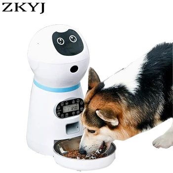 3,5 L Hond Automatische Documentinvoer met de Stem van de Timing van de Roestvrij Stalen Schaal Kat droogvoer Dispenser Tuya APP Smart voerbak voor Hond Invoer