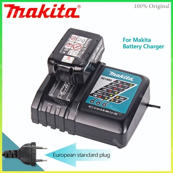 Makita Lader 14,4 V 18V Originele DC18VRC de Lader van de Batterij Makita 6000mAh Bl1830 Bl1430 BL1860 BL1890 Tool Power Lader van USB van de Winst