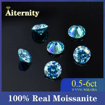 1 - 10ct Zeldzame Blauwe Zee Moissanite Losse Rood-Paars van Kleur VVS1 Uitstekende Gesneden stenen Moissanita