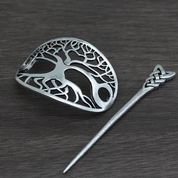 De noorse Viking Boom Haar Pin viking Sieraden voor Vrouwen Haar Clip Cosplay Partij Sieraden