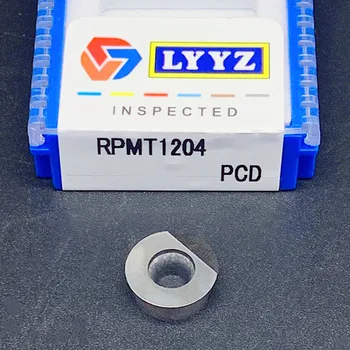 RPMT1204 / RPMW1003 PCD CBN cnc ronde wisselplaten snijgereedschap zaagblad voor aluminium / staal