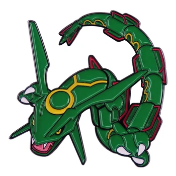 Japanse anime spel mascot groene draak emaille broche pin-badge Backpack Kraag Pinnen Hoed Sieraden accessoires