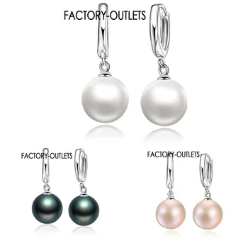 Factory Outlets Van Hoge Kwaliteit 925 Silver Needle Witte Parel Oorbellen Earring Mode Accessoires Voor Vrouwen/Meisjes Sieraden Geschenken