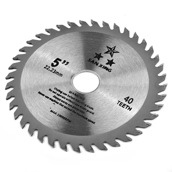 5inch 125mm Snijden Disk Mini Ronde Zaagblad Voor Hout-Kunststof-Metalen Roterende snijgereedschappen 40 Tanden