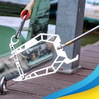 Dock Haak Multi-Purpose Telescopische Boot Haak Lange Afstand Naaldinrijger Landvasten Touw Kabel Draad Guider Hengel Paal Rollen Tool