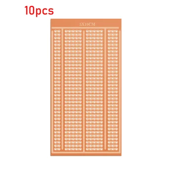 10PCS 5X10 CM 5x10cm Groothandel Universele Solderless PCB Test Breadboard Koper Prototype Papier Vertinde Plaat Gezamenlijke gaten DIY