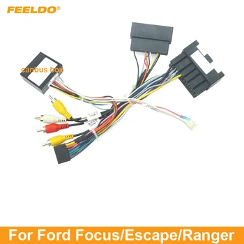 FEELDO Auto Stereo Audio 16PIN Android-Power-Bedrading Kabel-Adapter Met Canbus Vak Voor Ford Ranger 2020