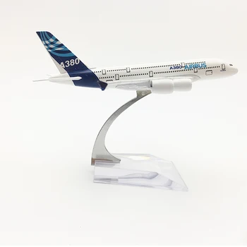 gratis verzending A380 prototype vliegtuig model van de Airbus A380 vliegtuig 16CM Metalen legering diecast 1:400 vliegtuig model speelgoed voor kinderen