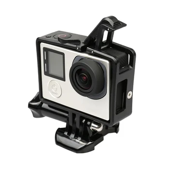 Voor de Go Pro Accessoires Standaard Frame Mount Beschermende Behuizing Kooi Geval voor de GoPro Hero 4 3 3+ Actie Camera