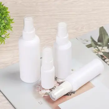 20/50/60/100 ml Witte Plastic Spray Flessen Met Kleine Sproeier Reizen Hervulbare Shampoo Parfum Verstuiver Kolf Giftige Gratis & Veilig