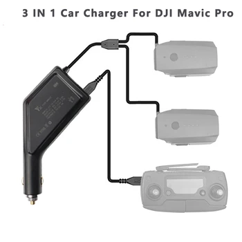 Voor DJI Mavic Pro Dual-Accu-Lader van de Auto Snel op te Laden, Intelligente Batterijlader w USB-Poort Controller Drone Accessoires