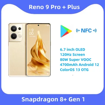 Nieuwe Officiële OPPO Reno 9 Pro + Plus Mobiele Telefoon 6.7 inch OLED-120Hz Scherm 80W Super VOOC 4700mAh Android 12 ColorOS 13 OTG