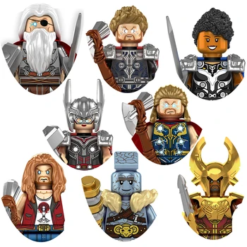 Disney bouwstenen Superheld Thor, Odin Heimdall Valkyrie Actie Figuur Speelgoed voor Kinderen Geschenken Groothandel