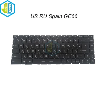 ONS RU) russisch spaans Toetsenbord Laptop RGB Verlichte Toetsenborden Voor MSI GP66 Stealth GS66 Raider GE66 MS-1541 MS-1542 MS-16V1 Gesp