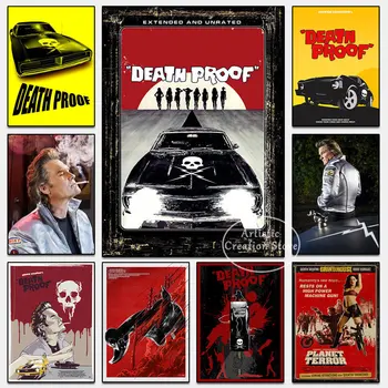Death Proof Posters Quentin Tarantino-Film Serie Klassieke Horror Film Kunst Aan De Muur, Canvas Schilderij Van Foto ' S Nordic Home Decor