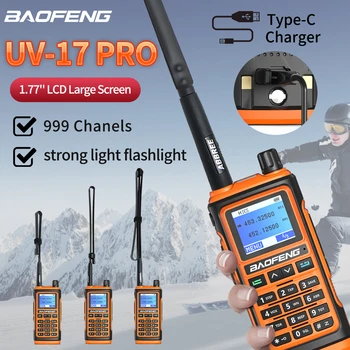 Baofeng UV-17 Pro Walkie Talkie UHF-VHF-Long Range Hunting Ham 10W Draagbare Radio ' s Amateur-Twee-Weg RadioWith Tactische Antenne
