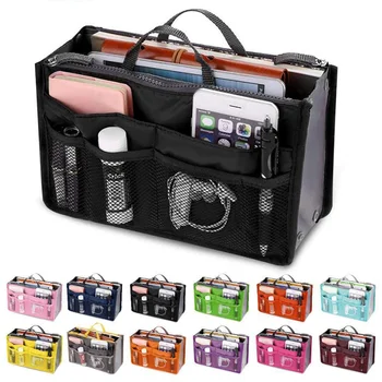 Nylon travel organizer pocket multi-functie-dubbele vouw-opslag tas met een grote capaciteit handtas classificatie bag reistas