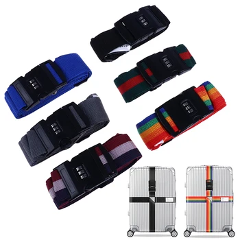 Accessoires voor op reis Kan Worden Aangepast 420CM Bagage Riem Bagage Box Vaststelling Riem Met Wachtwoord 18-34 Inch Essentiële Reizen
