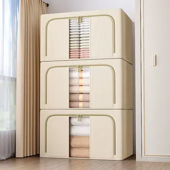 Oxford Doek Opvouwbare Opslag Organisator van de Grote Capaciteit van de Home Storage Box voor Kleding Quilt Deken Garderobe-Organisator