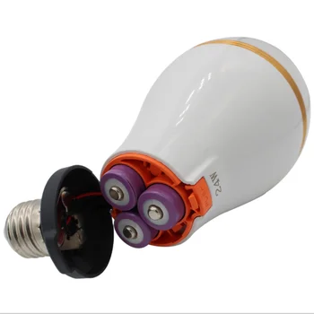 LED-veiligheidsarmatuur voor Lamp met Verwisselbare Accu 18650 Outdoor Camping Oplaadbare Lamp Voeding AC 85-265V Verlichting 8 Uur