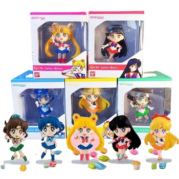 Bandai Sailor Moon Figuur CHIBI MASTERS Mercurius Mars Jupiter Anime Figuur Echte Model Actie Speelgoed Figuur Speelgoed voor Kinderen