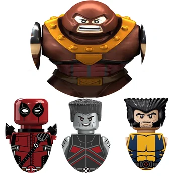 Helden Van De X-Mannen Deadpool Colossus Wolverine Juggernaut Model Figuur Blokken Kerst Bouwstenen Speelgoed Voor Kinderen