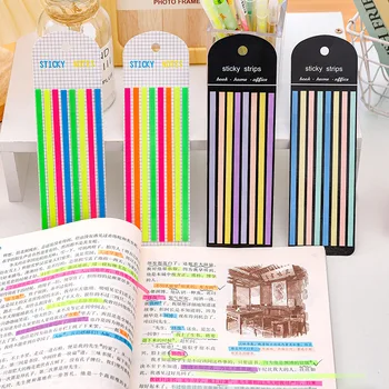 160 Vellen Transparant Index Memo Pad Multicolor Sticky Notitieblokken Papieren Sticker Notities Bookmark School Levert Kawaii Briefpapier