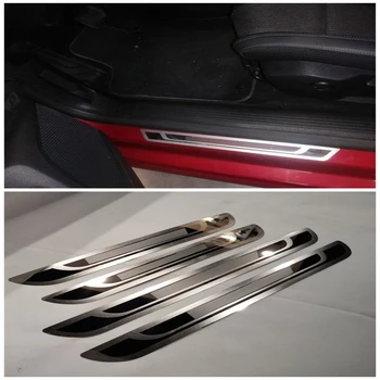 Voor Peugeot 5008 308 2008 3008 307 206 207 407 408 2008-2018 Deurdrempel Scuff Plate Guard Drempel Pedaal Styling Van Auto-Accessoires