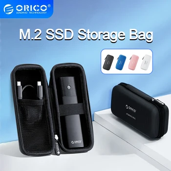 ORICO Ssd Nvme M2 Harde Schijf Geval Bescherming Tas voor Externe M. 2 Case/M. 2 SSD /USB-Kabel /U-Schijf met een Grote Capaciteit voor Opslag Zakken