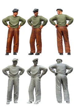[tuskmodel] 1 35 schaal model in hars figuren kit Moderne Burgers
