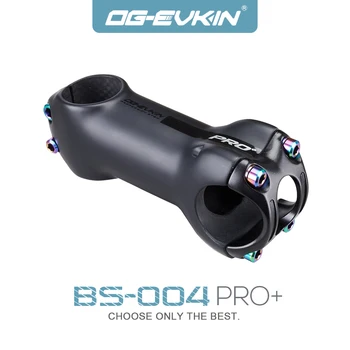 OG-EVKIN BS-004+ Carbon Stuurpen MTB / racefiets 70/80/90/100mm 10° Graad 28,6 mm 31.8 Titanium Schroeven Stam Berg Fiets Onderdeel