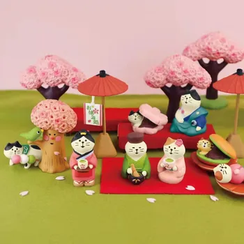 Kat Koharu Chaya Sakura Matcha Tij Te Spelen Doll Creatieve Kleine Ornamenten Cartoon Speelgoed Verlichting Onderwijs Decoratie-Cadeau