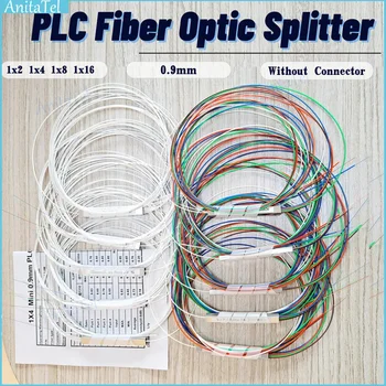 10pcs 1x2 1x4 1x8 1x16 Glasvezel PLC splitser zonder connector kabel 0,9 mm Mini Blockless 2,4 Poorten Vezel PLC Splitser