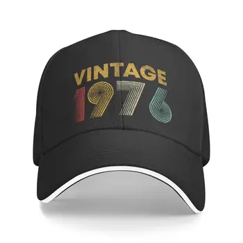 Klassieke Vintage Geboren In 1976, 46 Jaar Oud Baseball Cap voor Vrouwen Mannen Verstelbare 46e Verjaardag Cadeau Papa Hoed Prestaties