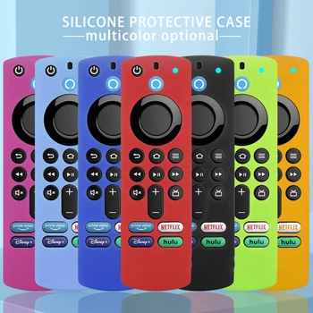 Silicone Afstandsbediening van de TV Case Voor Amazon ALEXA Stem Vuur TV-Stick 4K 3e Generatie Shockproof Anti-Slip Protector Cover